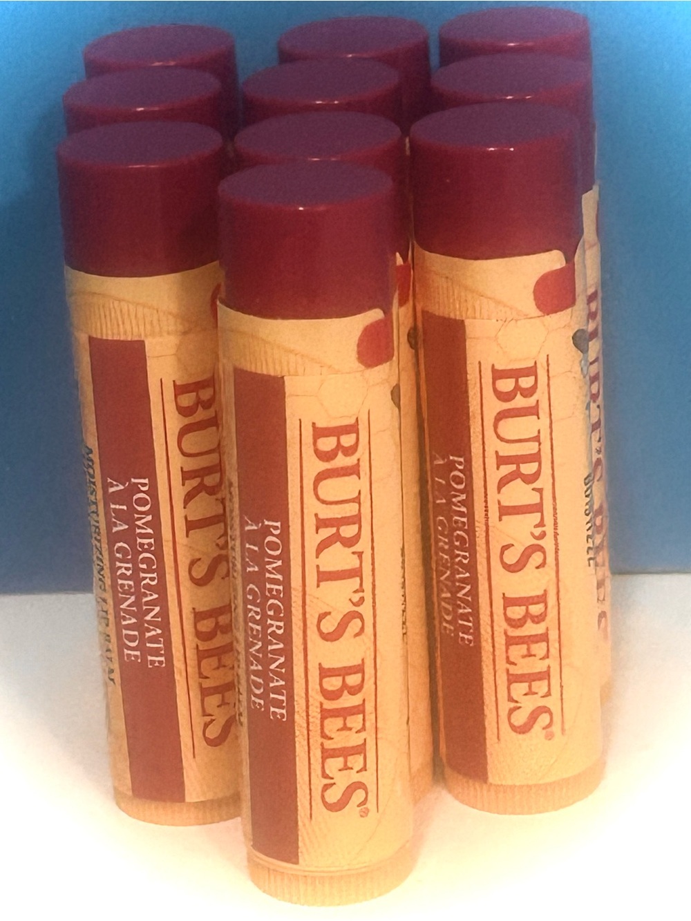 10-piece Burt's Bees Pomegranate Lip Balm